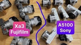 Sony a5100 Fujifilm Xa3 về nhiều  Phân khúc 7 củ ở hiện tại [upl. by Aicsile]