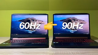 Turn up your Display Refresh Rate  Display overclocking 2021  Acer Nitro 5 and others [upl. by Yasmine]