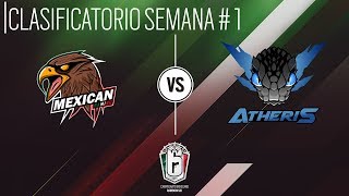 MXR6  clasificatorio  semana 1  Mexican Gaming vs Atheris [upl. by Yhotmit]