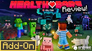 HEALTH BARS ADDON for Minecraft Bedrock Players amp Mobs costs 4 indepth review [upl. by Lemrac354]