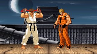 KOF Mugen MASTER GOD RYU VS RYO SAKAZAKI [upl. by Zeralda]