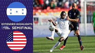 Honduras vs USA Extended Highlights  Concacaf Nations League Semifinal  CBS Sports Golazo [upl. by Ainnek]