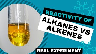 Chemical reactivity of alkanes vs alkenes video [upl. by Bullough650]