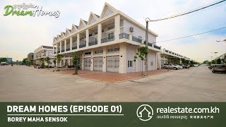 Dream Homes Borey Maha Sen Sok បុរីមហាសែនសុខ  Powered by Realestatecomkh [upl. by Sande]