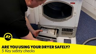 Tumble Dryer Safety Advice Avoid a Fire Risk [upl. by Michaelina]