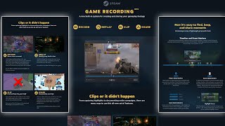 Steam Game Recording BETA  How to Record Clips Within Seconds [upl. by Coveney]