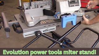 Evolution power tools chop saw stand chopsaw miterstand howto diy toolreviews notalking [upl. by Timus807]