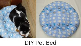 DIY Reversible Pet BedCat Bed IdeaSewing Ideas [upl. by Annodahs]