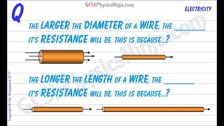 Resistance of a Wire vs Diameter and Length  Electricity Physics GCSE [upl. by Jenifer302]