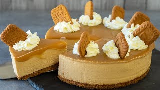 NoBake Cookie Butter Cheesecake [upl. by Seni]