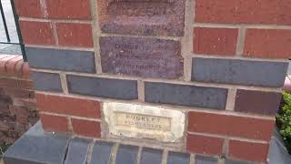 Examples of historic locally made bricks in town car park BwcleBuckley Sir Y Fflint CymruWales [upl. by Karoline]