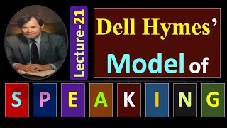 Lecture21 Dell Hymes Model of SPEAKING [upl. by Candyce544]