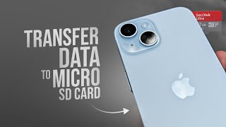 How to Transfer Data from iPhone to Micro SD Card tutorial [upl. by Leaffar471]