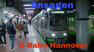 UBahn Ansagen aus Hannover Hbf [upl. by Aicilana]