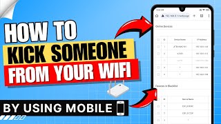 How to Kick Someone from Your WiFi Network Using Mobile ✅  Android  iPhone [upl. by Mariele]