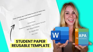 Format a Student Paper in APA 7th Edition Using Microsoft Word [upl. by Renata]