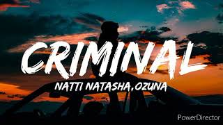 Criminal  Natti Natasha amp Ozuna [upl. by Anal]