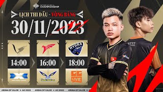 VGM vs DCG l TLN vs FW l BHD vs GGL  VÒNG BẢNG AIC 2023  NGÀY 3011 [upl. by Panta]