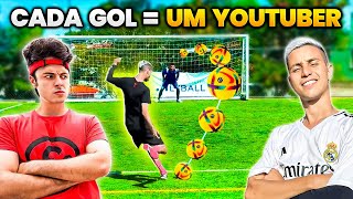 A CADA GOL DESBLOQUEIA A LETRA DO NOME DE UM YOUTUBER [upl. by Ahsikin107]