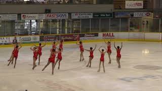 BCYK SYNCHRO Competitions 20172018  PRENOVICE SKATE 1 of 2 [upl. by Alika]