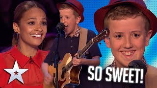 12yearold writes CUTE LOVE SONG for his SECRET CRUSH  Audition  BGT Series 9 [upl. by Arratal]