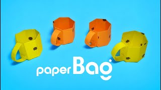 DIY Paper Bag Making  How to Make Bag Using Paper  School Craft  DIY Tutorial [upl. by Naam]