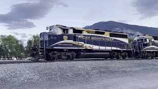 Rocky Mountaineer Arrives at Banff Station [upl. by Airehc481]