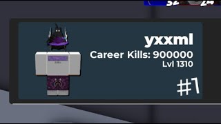 900000 Kills Roblox Arsenal [upl. by Notyap]