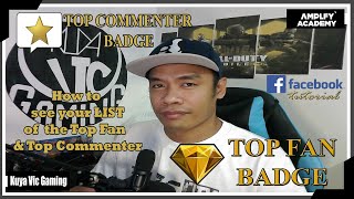 Activate your Top Fan Badges amp Commenters Facebook Tutorial  Tagalog 2023 [upl. by Innoc339]