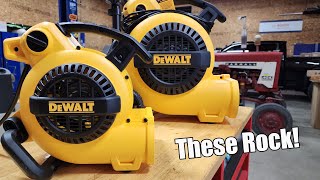 DEWALT Portable Air MoverFloor Dryer Blower Fan Review DXAM2260 amp DXAM2818 [upl. by Rolan508]