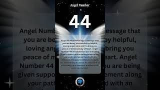 Angel Number 44 newvideo angelnumbers angel shorts shortsvideo [upl. by Lenee]