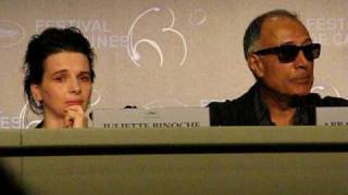 Juliette Binoche cries in Cannes 2010 [upl. by Elly]