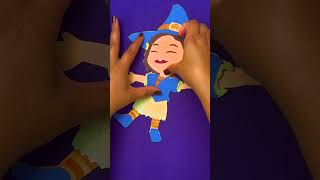 Halloween Crafts for Kids 🎃 Ninas Witch DIY Craft and Play shorts cocomelon nina [upl. by Agathy500]