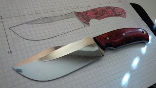 Knife Making from 1095 steel  Nostalgia of Red  Part 1 [upl. by Gabbi730]