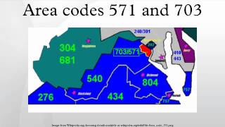 Area codes 571 and 703 [upl. by Aniri]