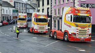 Sean McAlonan Memorial Truck and Tractor Run in Ballycastle Northern Ireland 🚛 🚜 19112023 [upl. by Imas408]