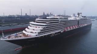 Zuiderdam Holland America Line Drone view IJmuiden [upl. by Notnel]