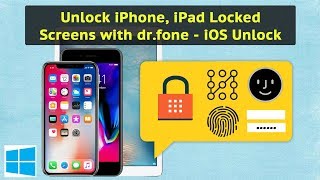 How to Unlock iPhone iPad Locked Screens with drfone  iOS Unlock [upl. by Aryahay]