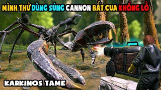 ARK Aberration 18 MÌNH THỬ DÙNG SÚNG CANNON BẮT CUA KHỔNG LỒ Karkinos TAME  TÝ TIỀN TỈ [upl. by Alleras]