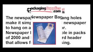 Newspaper Carrier Bags  Strong amp Waterproof Protection [upl. by Aroz]