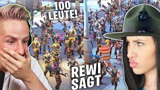 REKORD REWI sagt mit 100 FORTNITE Spielern [upl. by Yerxa]