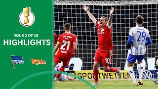 Intense Derby  Hertha BSC vs Union Berlin 23  Highlights  DFBPokal Round of 16 [upl. by Namor]