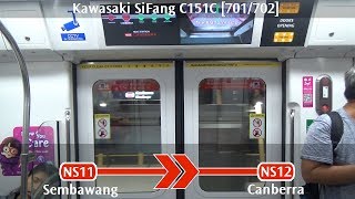 SMRT C151C 701702 Sembawang → Canberra [upl. by Alexandre584]