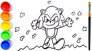 How to draw Super Sonic  Super Sonic [upl. by Corell]