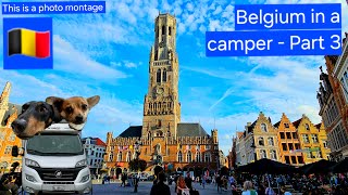 Belgium in a camper  Part 3 Brugge North Sea by Middelkerke and a distillery  Our Camper Trips [upl. by Madelyn]