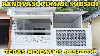 Renovasi rumah subsidi Type 36 Teras amp Dapur Minimalis [upl. by Derfnam]