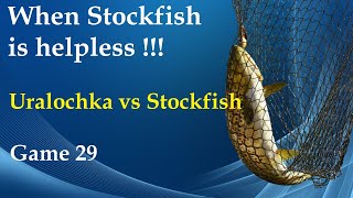 When Stockfish is helpless  Uralochka 341dev1avx512 vs Stockfish 16  Game 29 [upl. by Sul]