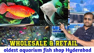 Aquarium Fish Shop  Wholesale amp retailer Fish Shop in Hyderabad Murgi Chowk [upl. by Deehan]