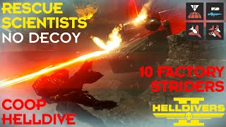 Helldivers 2  No Decoy No Problem  Rescue Science Teams  Automaton Coop Helldive [upl. by Aneelas]