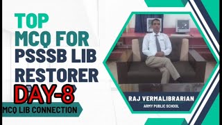 To mcq for PSSSB LIB RESTORER  By librarian of Army Public school libraryexam viralvideo video [upl. by Ylak]